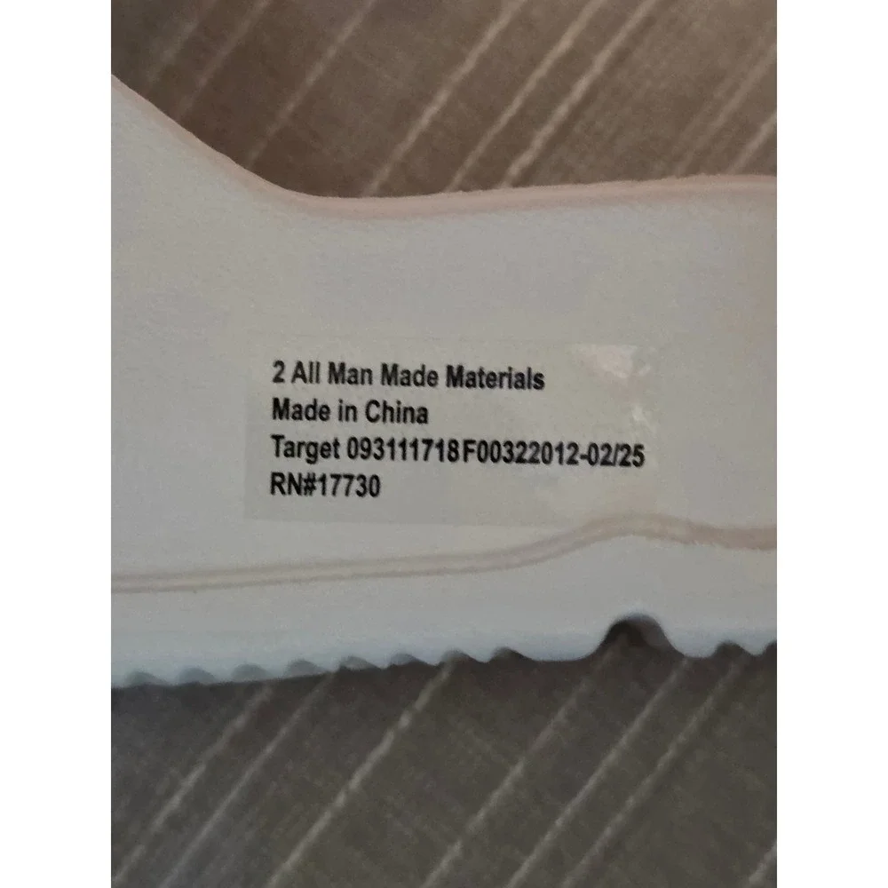Art Class Edie Kids Platform Slide Sandals Off White Cream Size 2 NEW